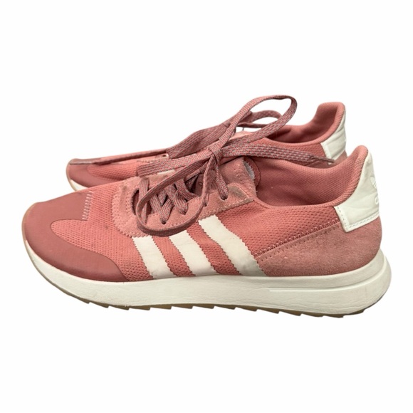 Adidas Women’s Retro Flashback Three Stripe OG Sneakers Raw Pink Size 7 GUC - Picture 6 of 8